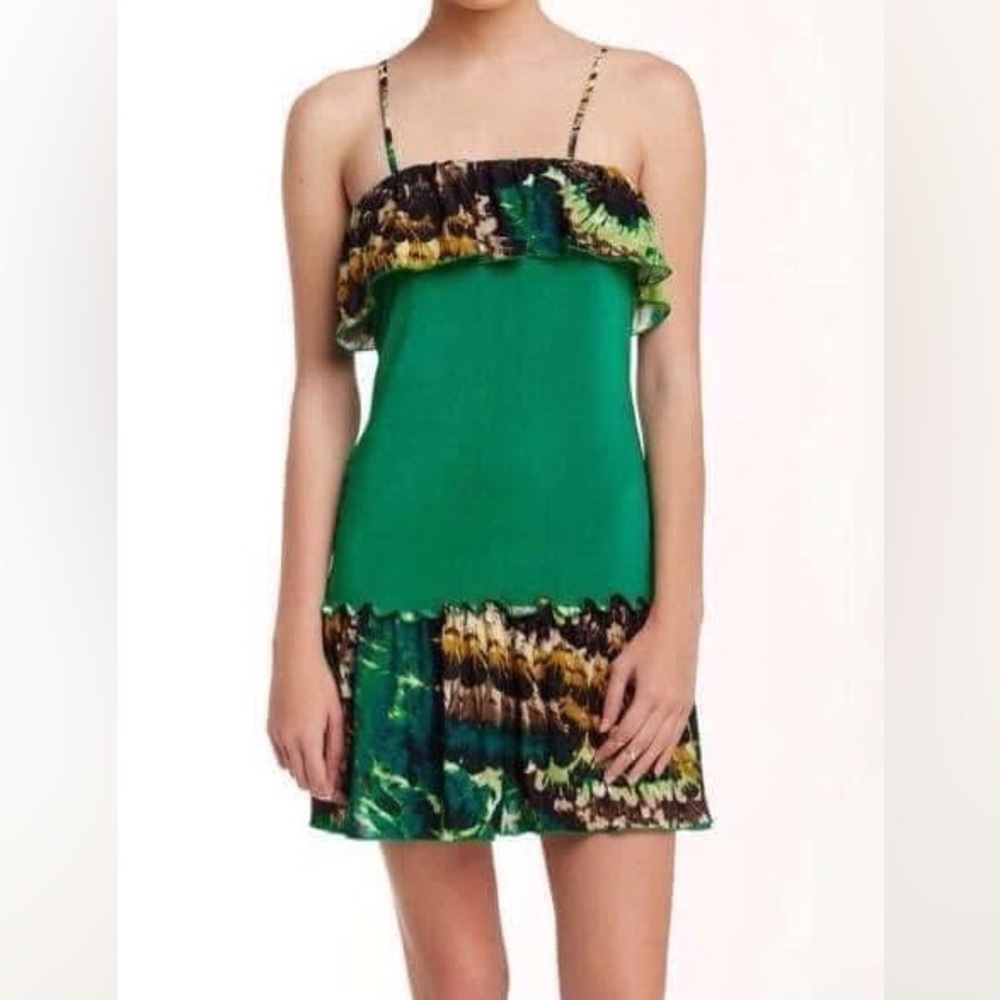 NWT Funky People Printed Draped Dress—Size Small